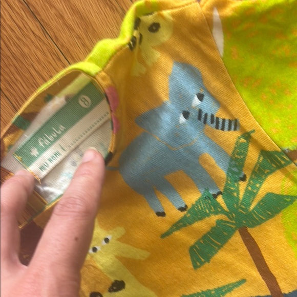 Colorful Animal Print Kids Dress - Picture 3 of 4